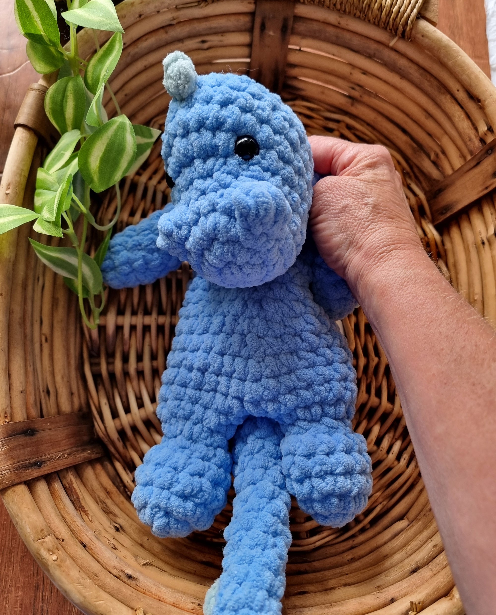 Handmade Crochet Dino Snuggler
