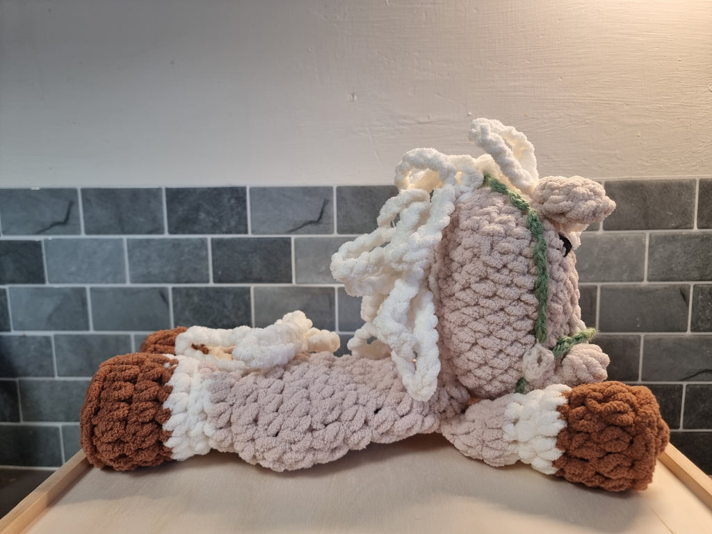 Handmade Crochet Horse Snuggler