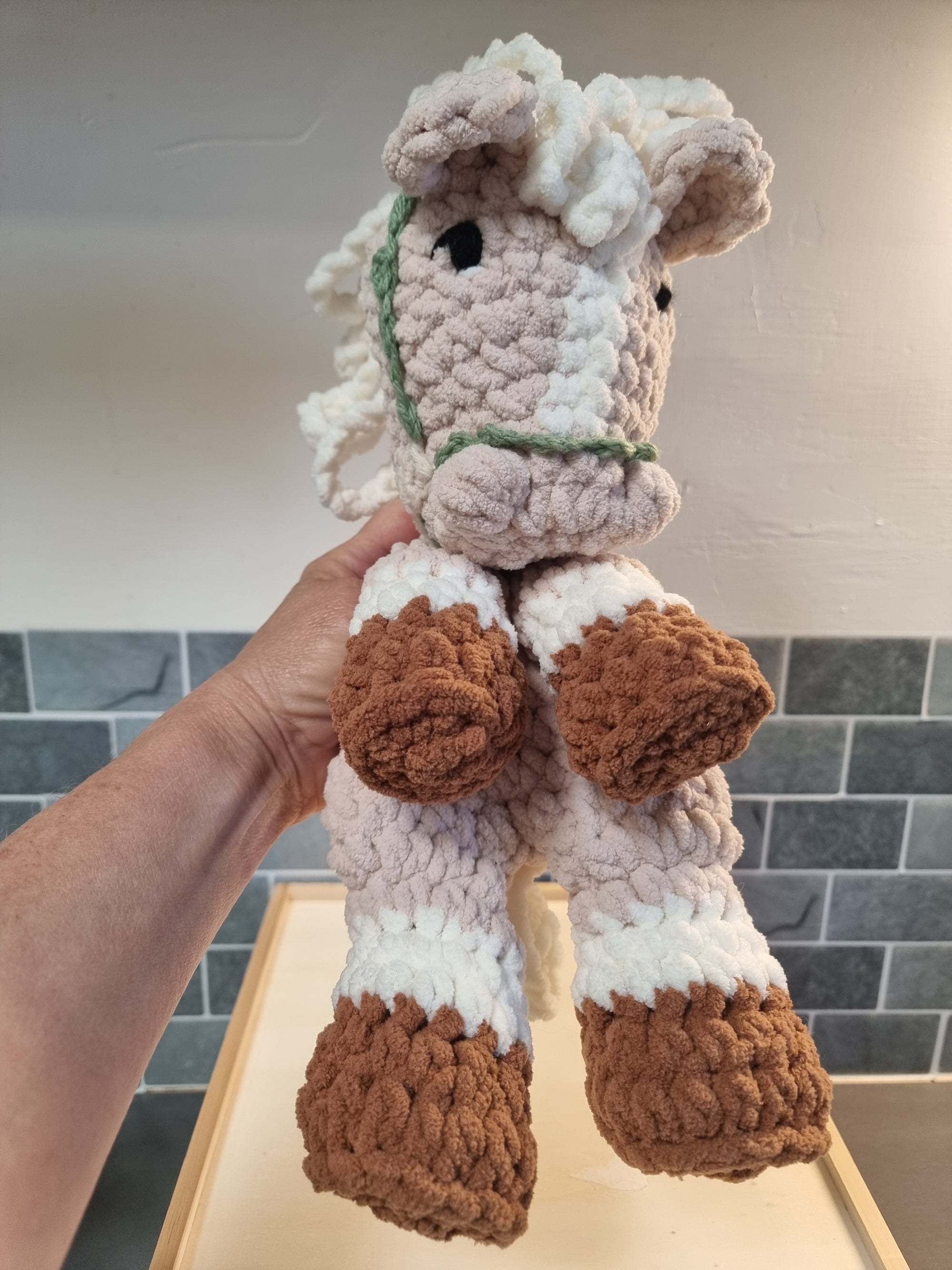 Handmade Crochet Horse Snuggler