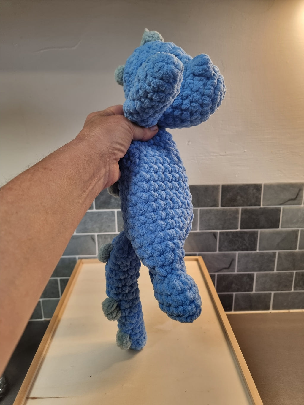 Handmade Crochet Dino Snuggler