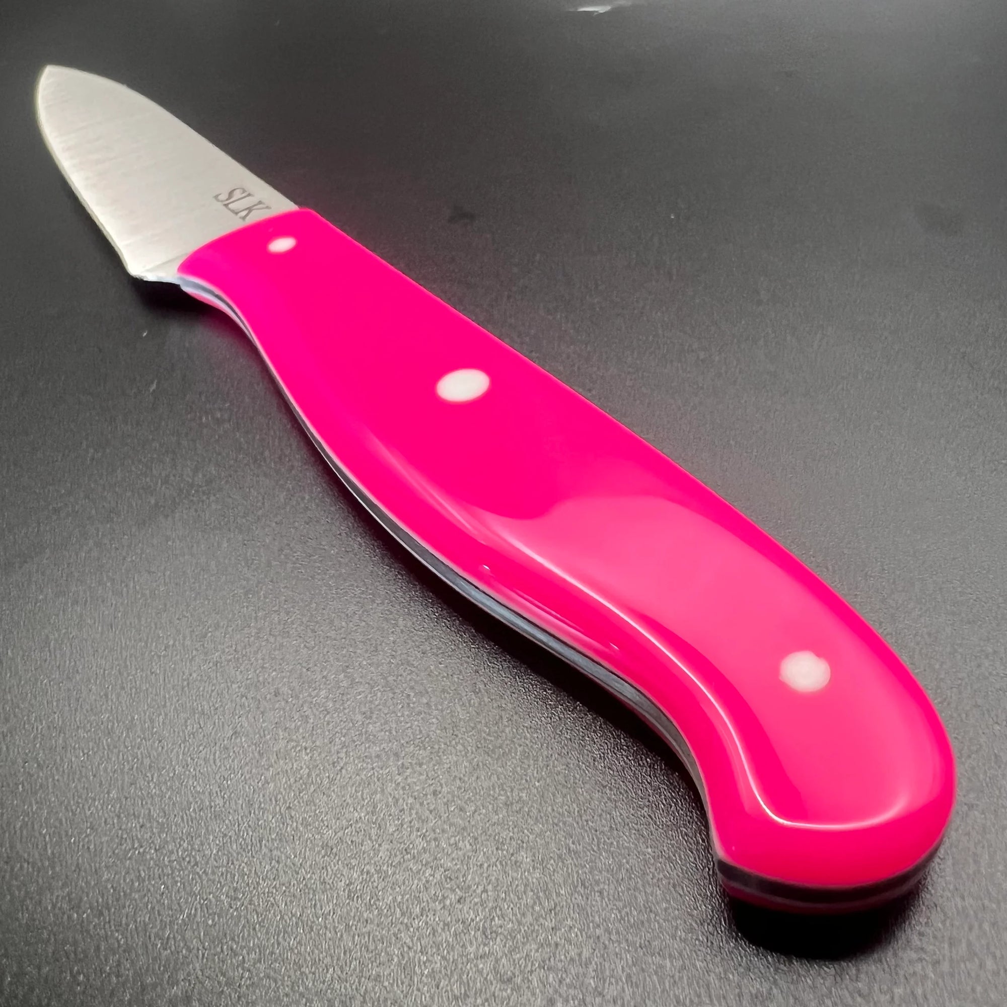 "3.5'' MT Paring Knife - Pink & White "
