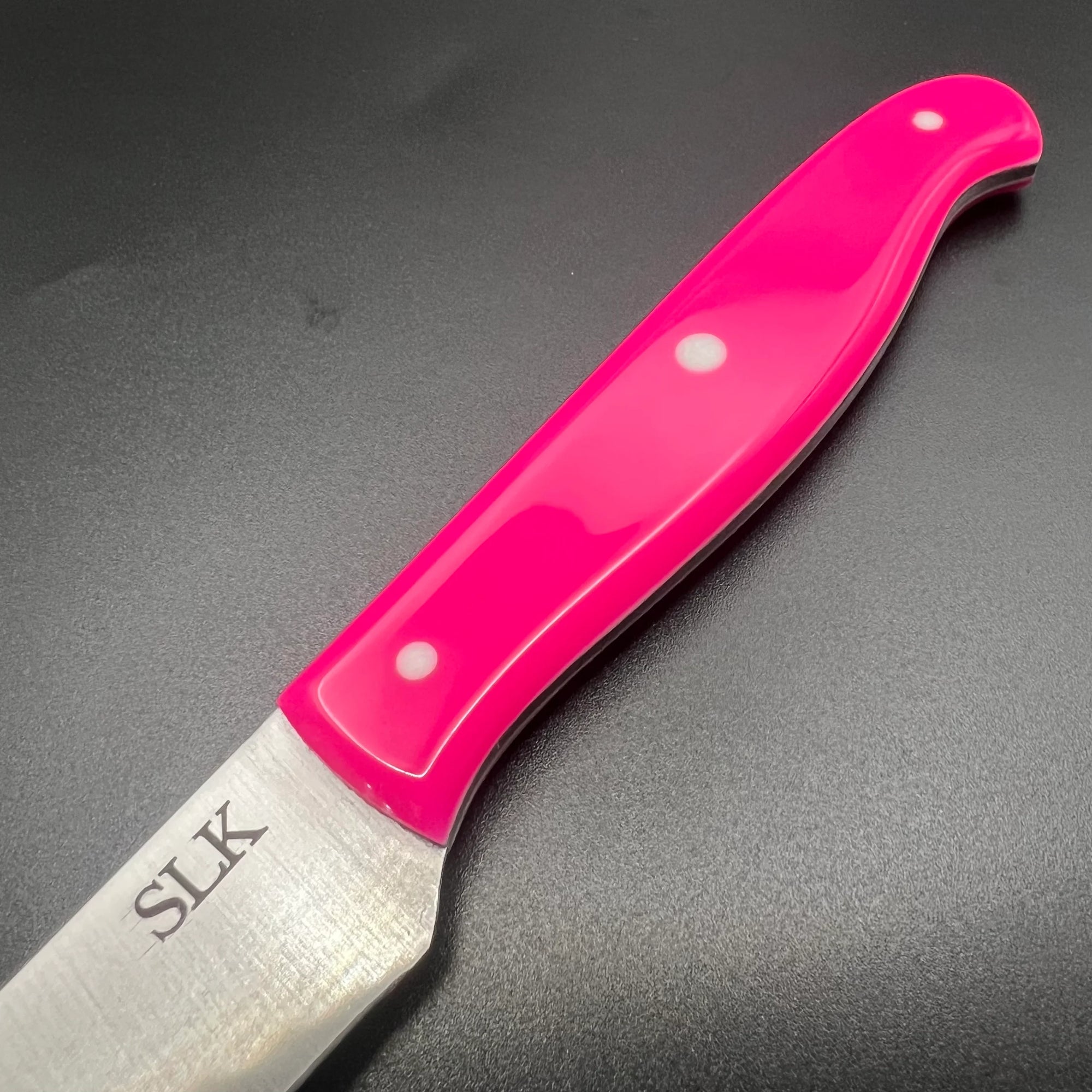 "3.5'' MT Paring Knife - Pink & White "