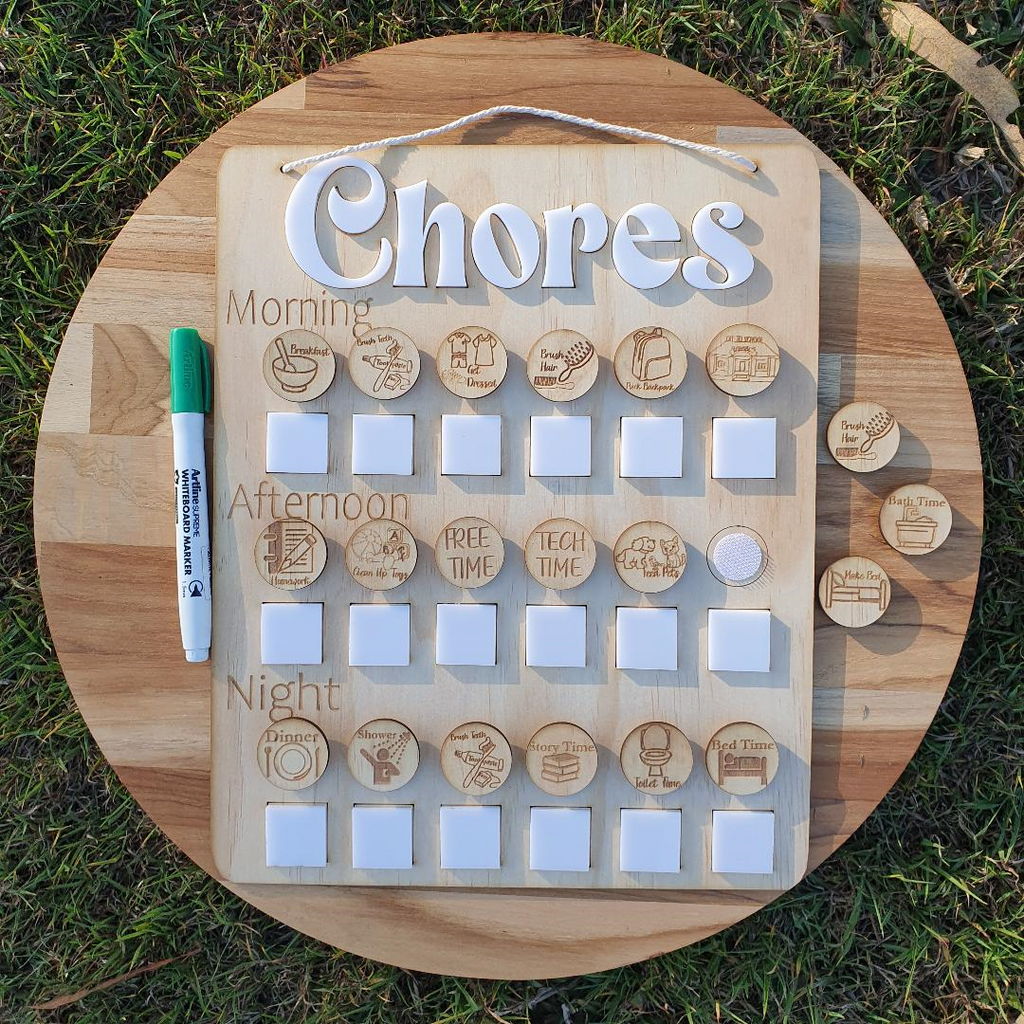 Daily Routine Board - we call them Chores!