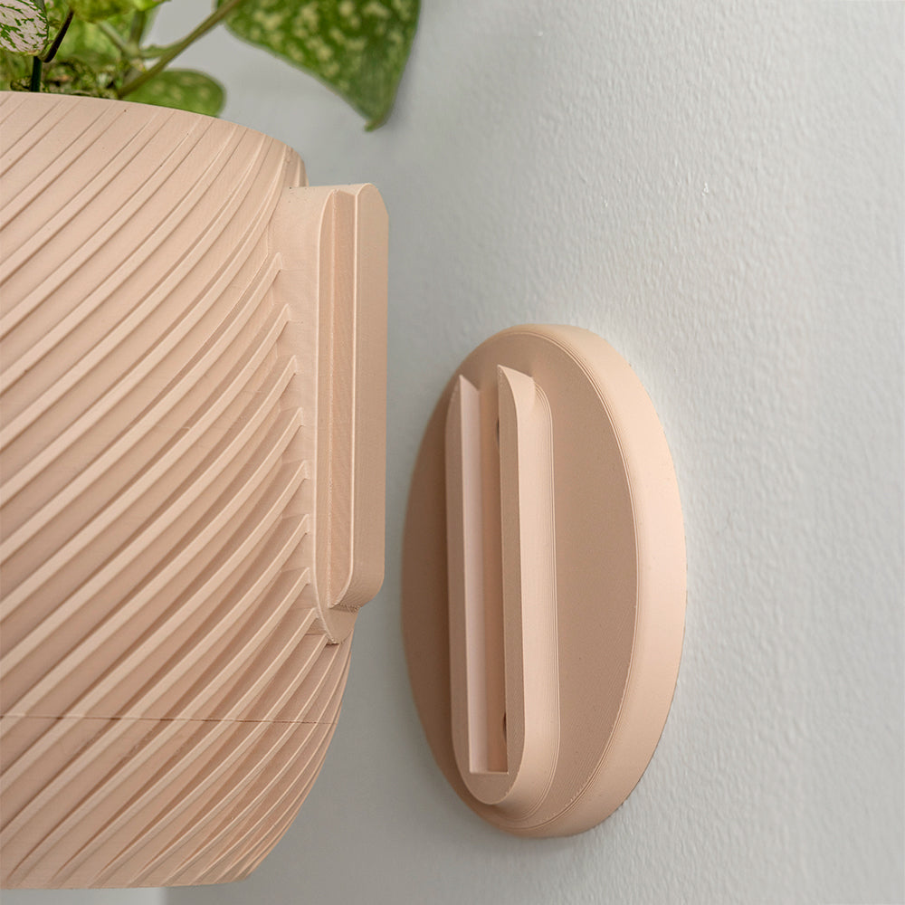 Spiral Ribbed Wall Planter