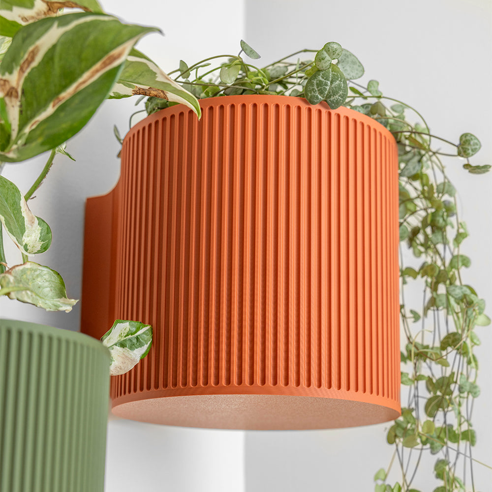 Vertical Ribbed Hive Wall Planter