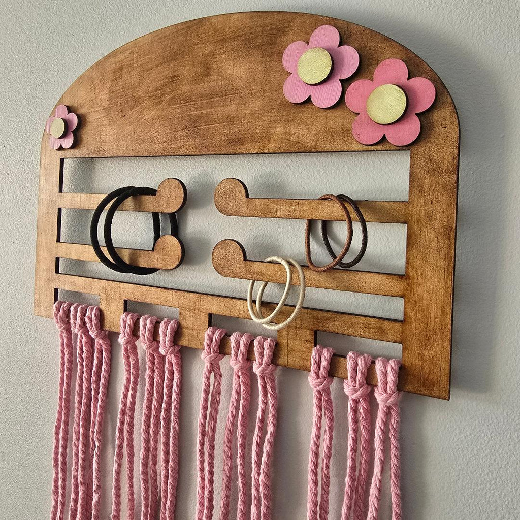 Wooden Hair Accessories Holder