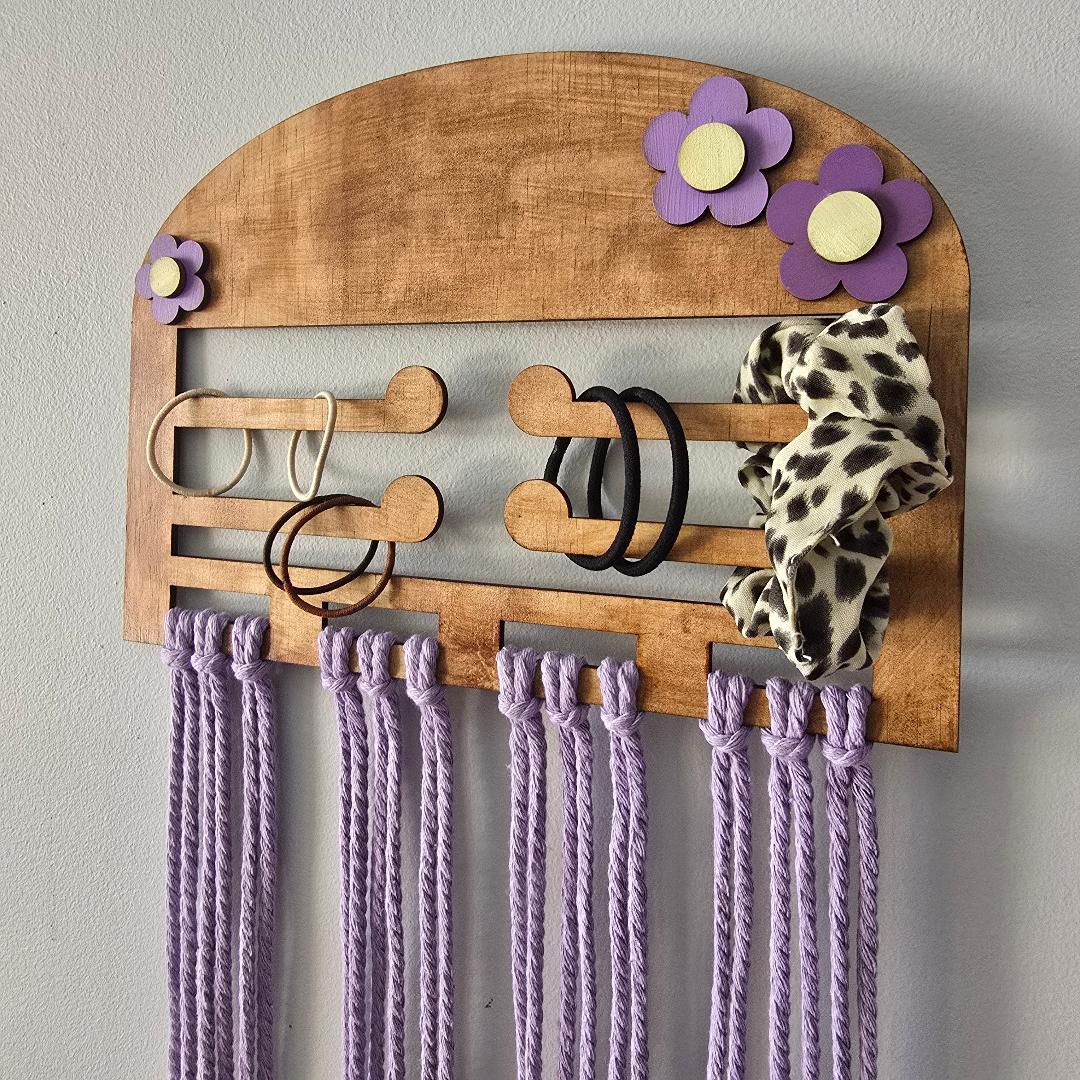 Wooden Hair Accessories Holder