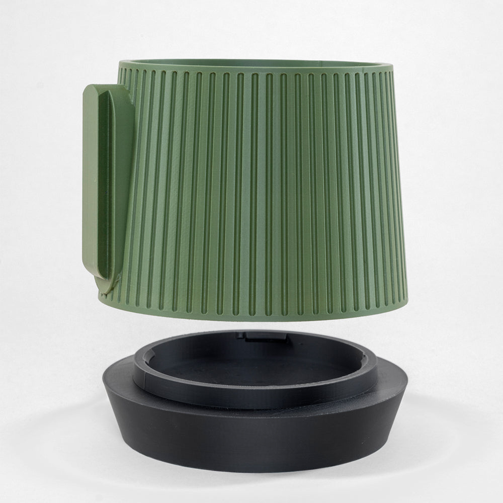 Taper Ribbed Wall Planter