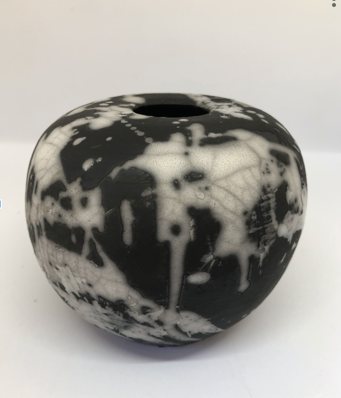 Raku Vase