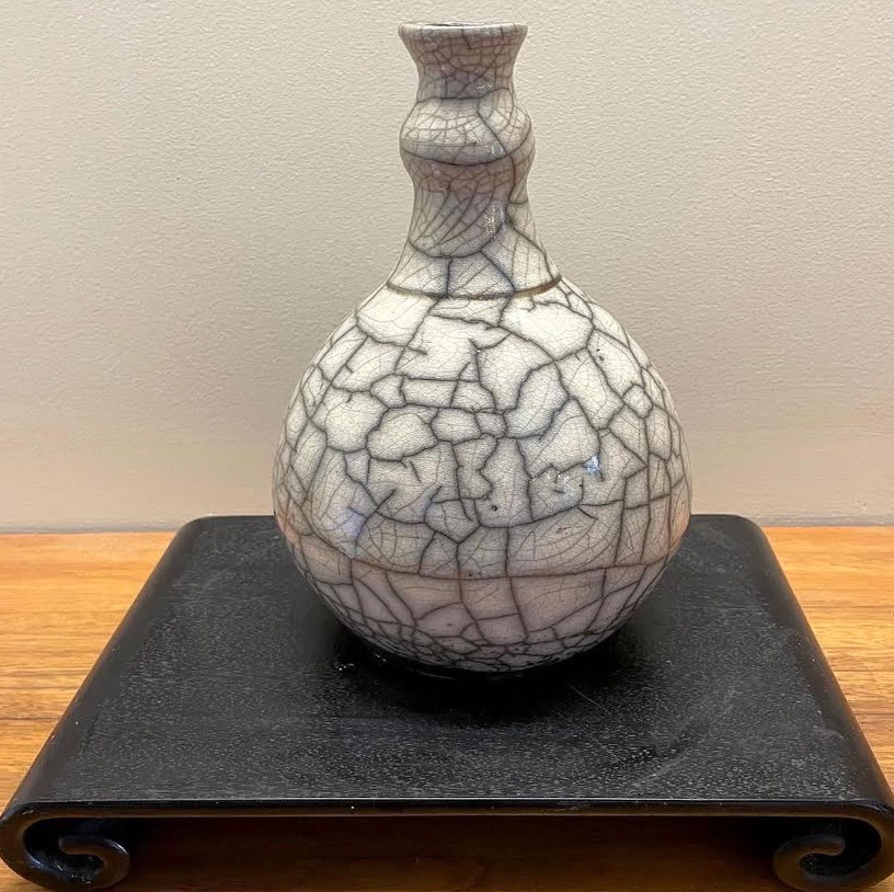 Raku Vase
