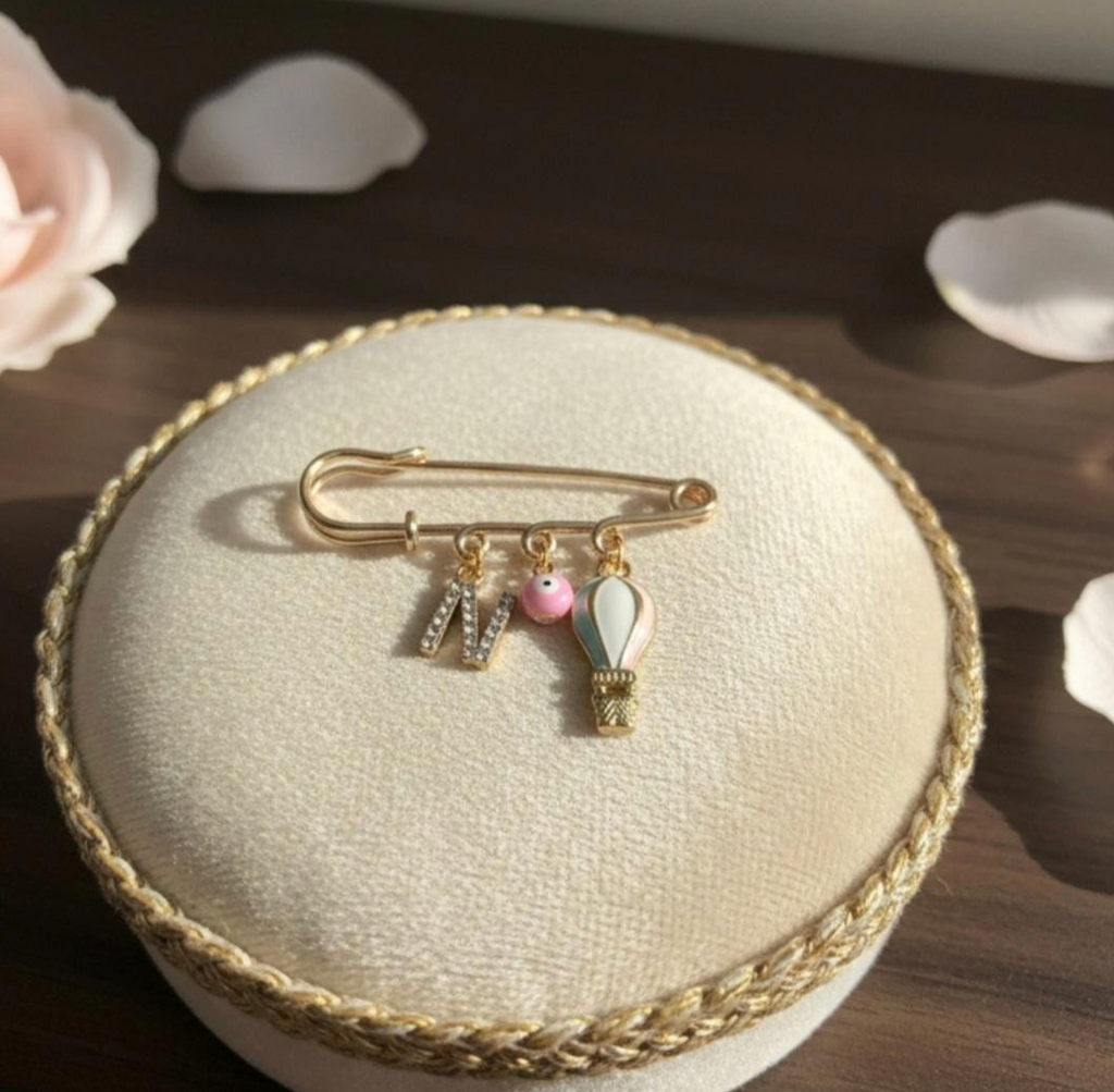 Customisable Protection Pin, Baptism, Christening, Newborn