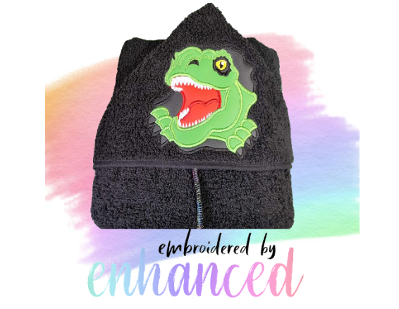 Busting Dino Hooded Towel