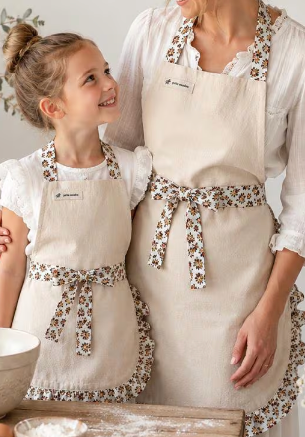 Autumn Posy mummy and me aprons - personalisation option available