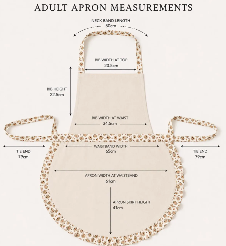 Autumn Posy mummy and me aprons - personalisation option available