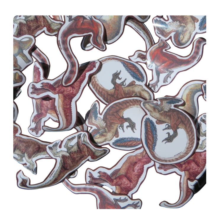 Assorted Dinosaur Vinyl Stickers
