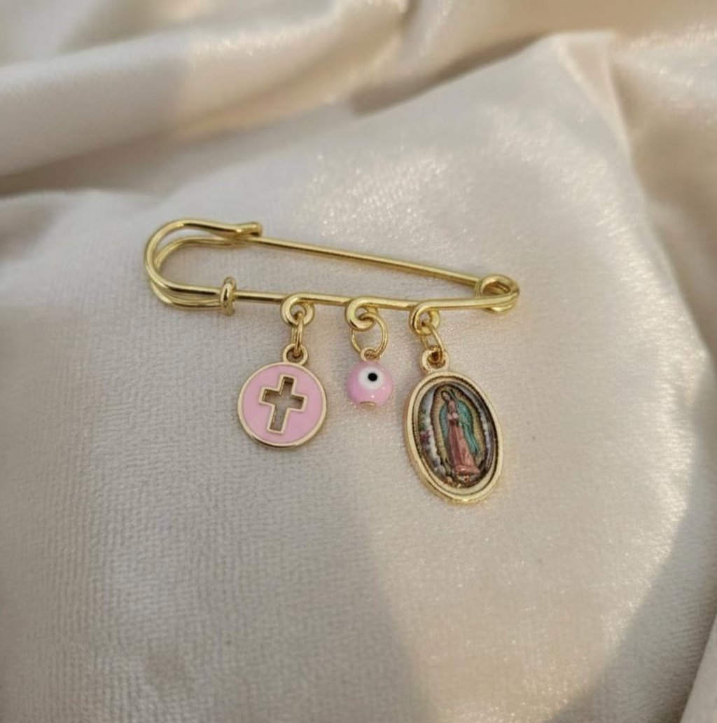 Protection Pin, Baptism, Christening, Newborn