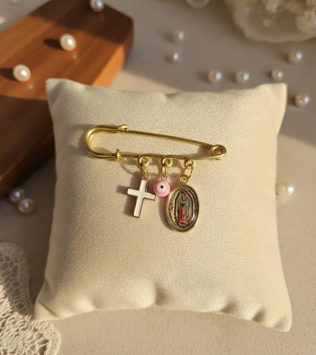 Protection Pin, Baptism, Christening, Newborn