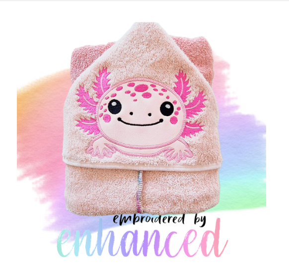 Axolotl Hooded Towel