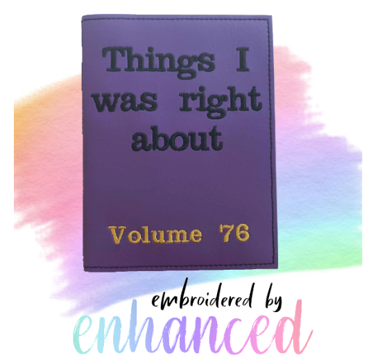 "I was right about A6 Reusable  Notebook Cover"